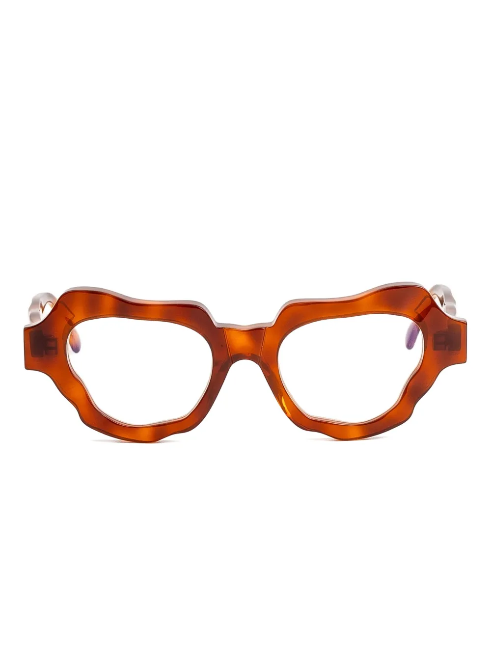 Kuboraum G2 sculpted-frame glasses | Brown | Image 1