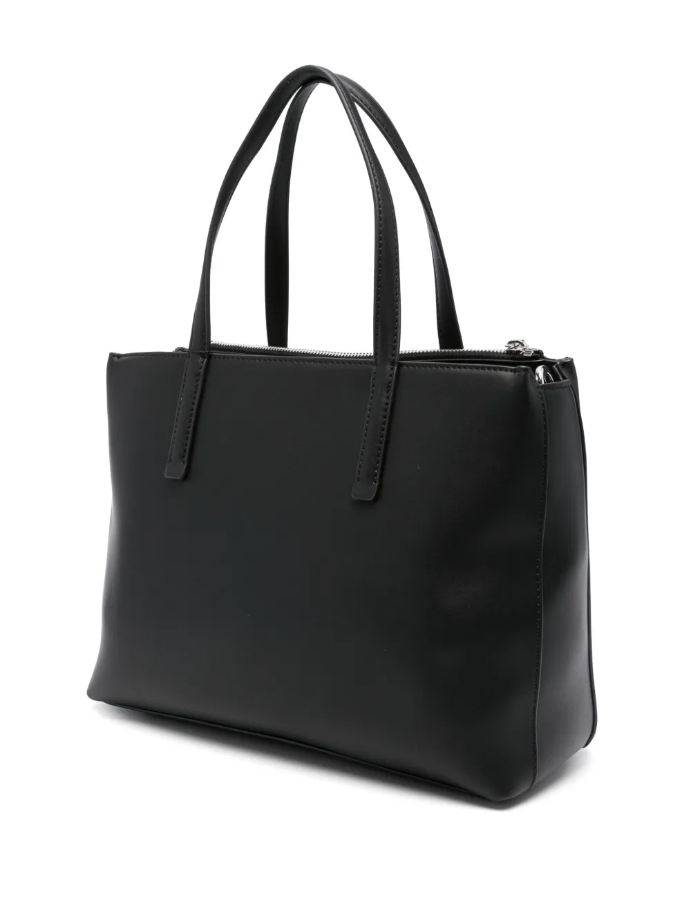 Calvin Klein Leren shopper Zwart