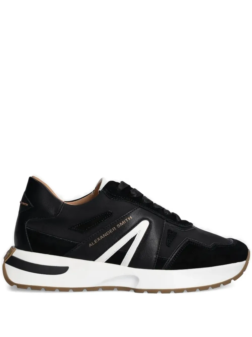 Alexander Smith Sneakers met vlakken en veters BLK