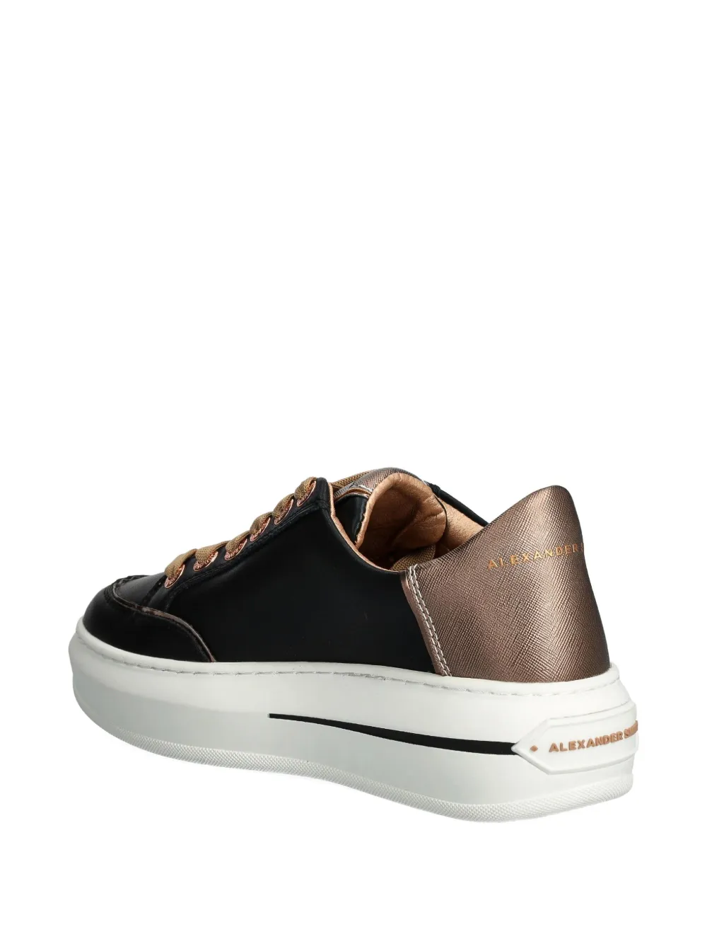 Alexander Smith lace-up platform sneakers Black