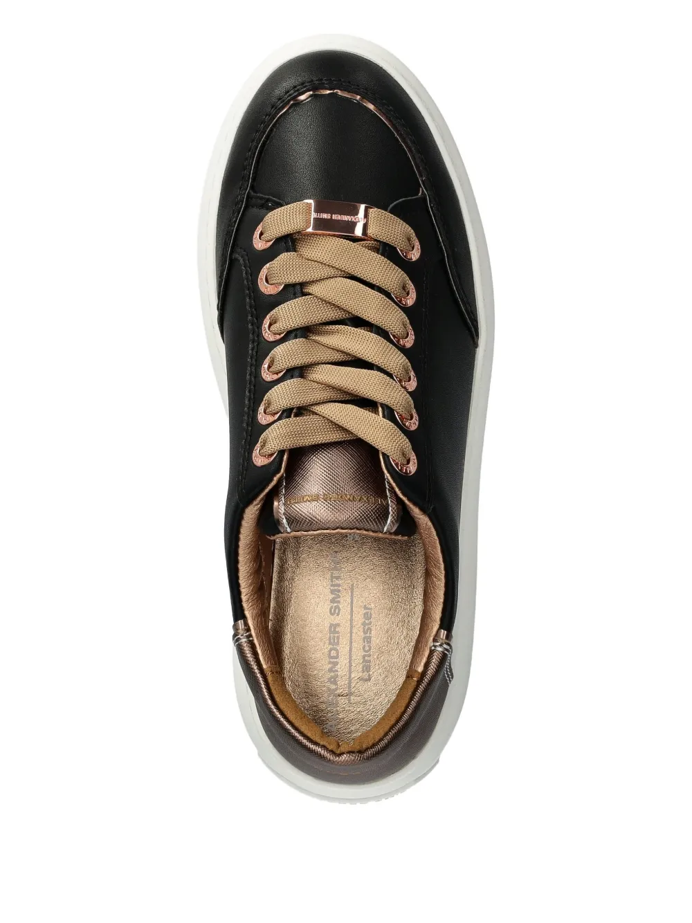 Alexander Smith lace-up platform sneakers Black