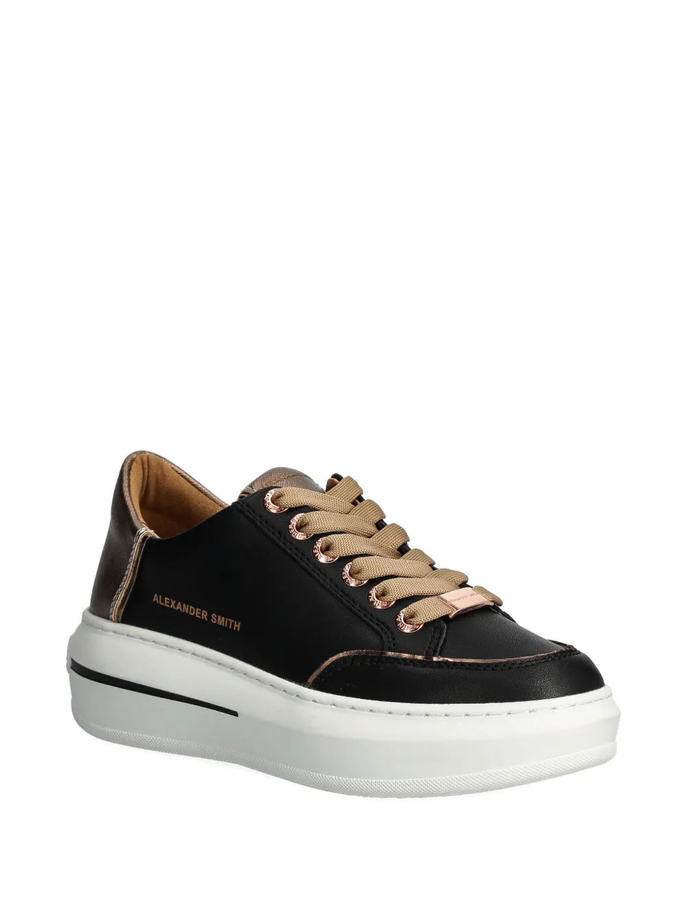 Alexander Smith Sneakers met plateauzool - Zwart