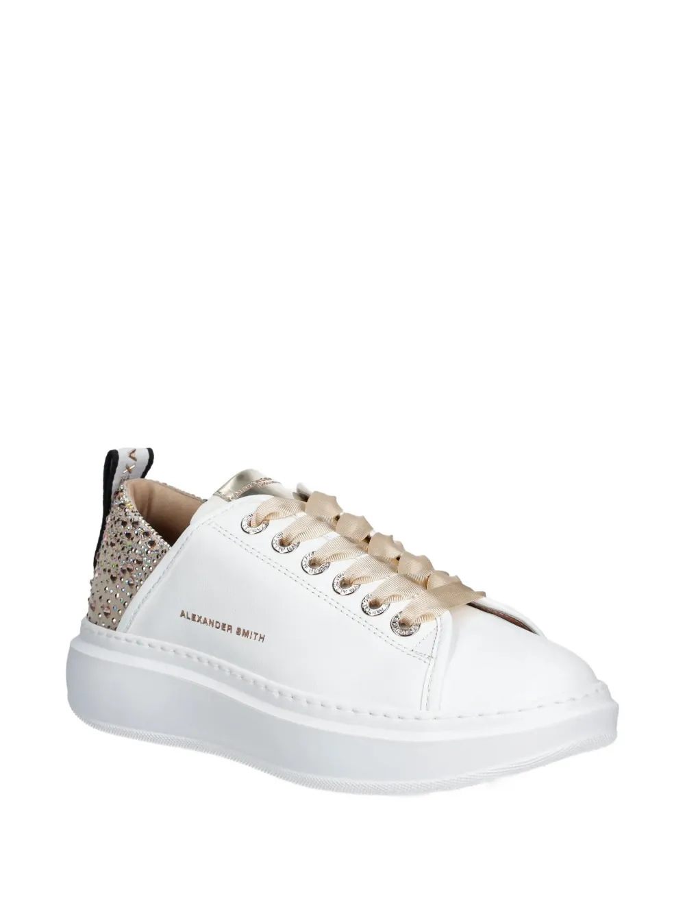 Alexander Smith Sneakers Mit Kristallen In White