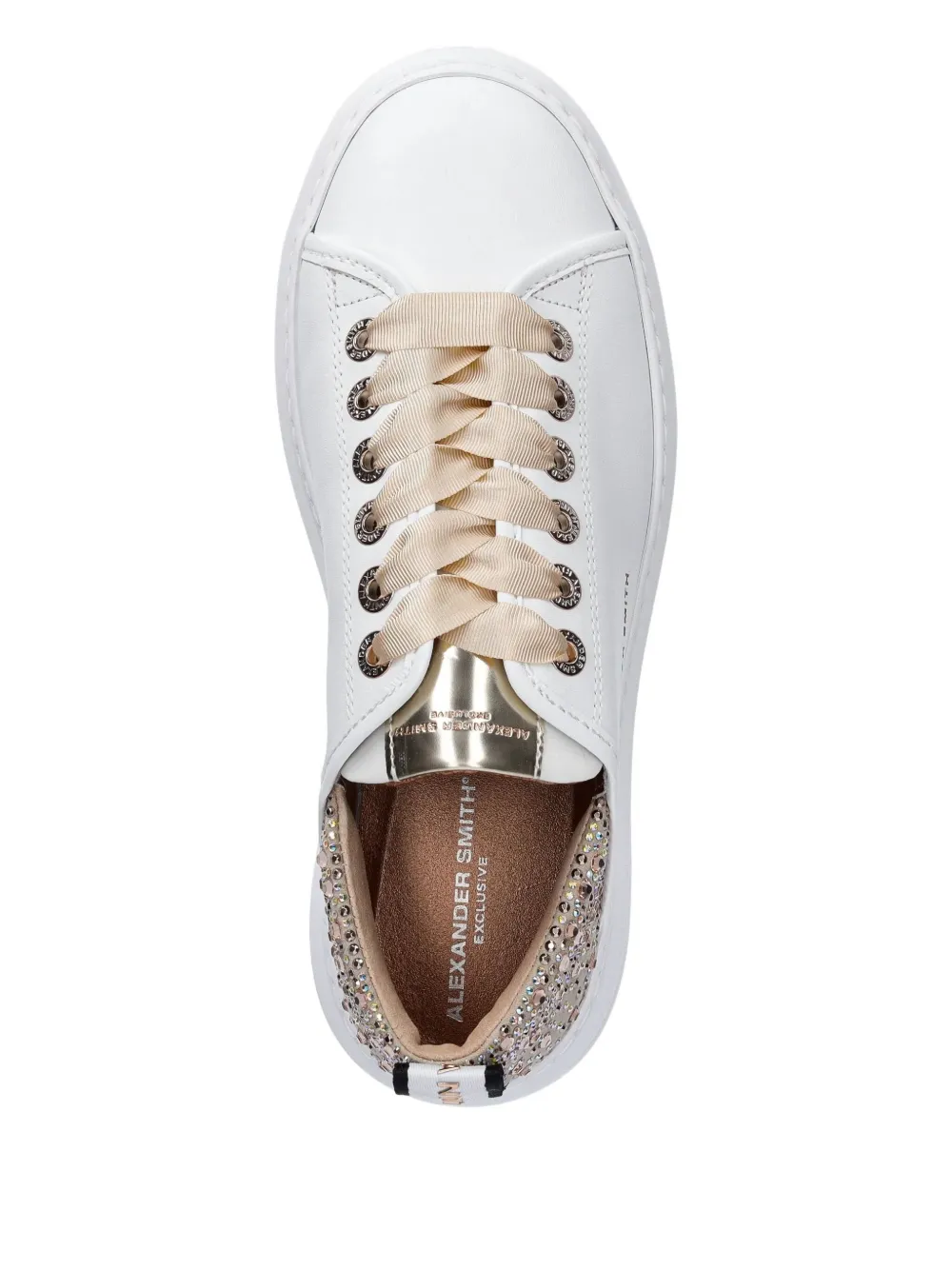 Alexander Smith Sneakers Mit Kristallen In White