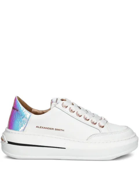 Alexander Smith iridescent-panel platform sneakers 