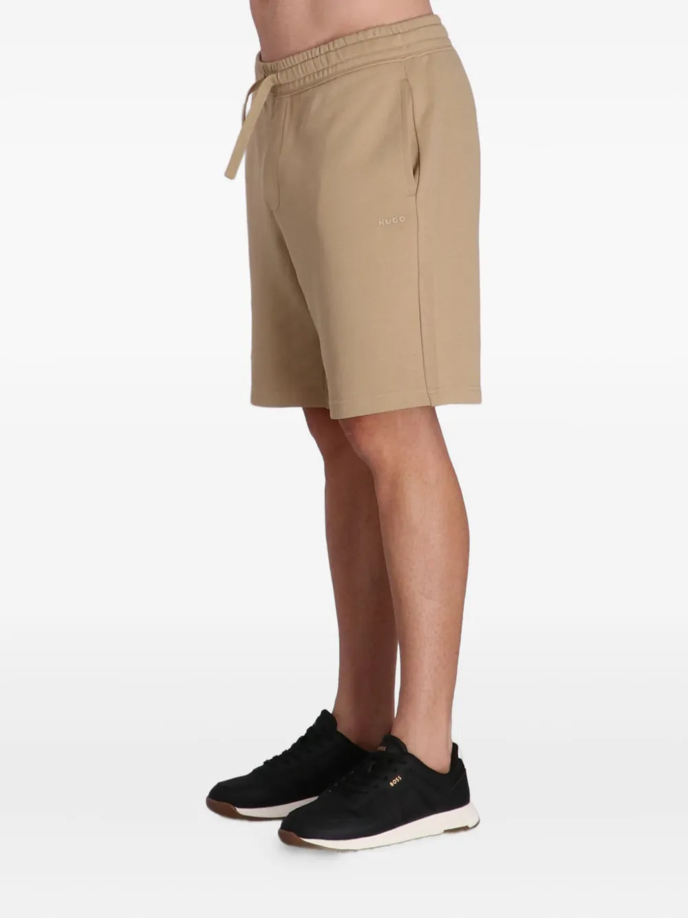 HUGO Shorts met trekkoordtaille Beige
