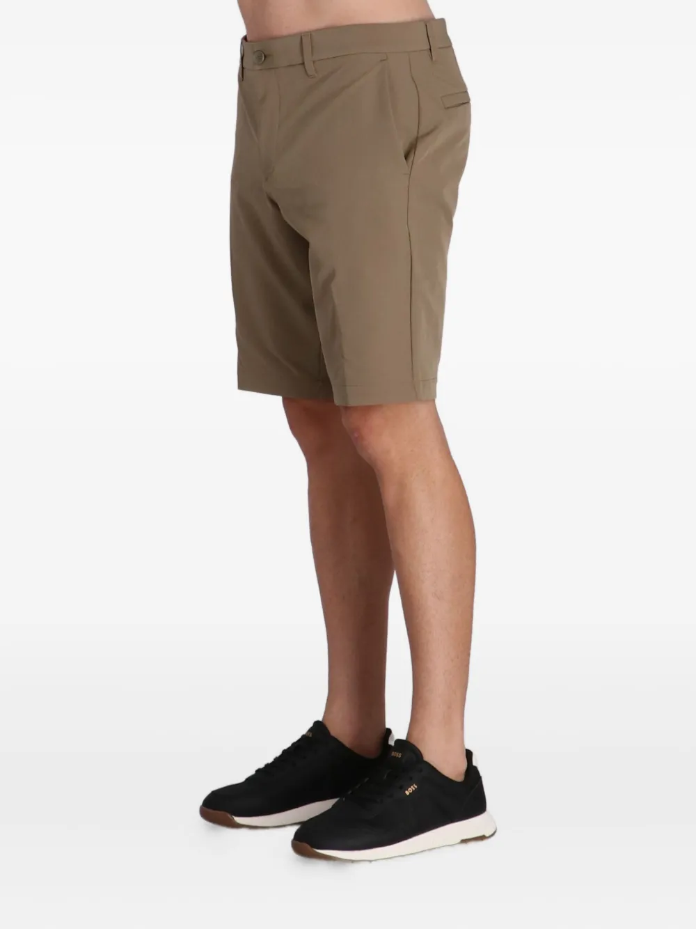 Hugo Boss Tailored Chino Shorts In Brown