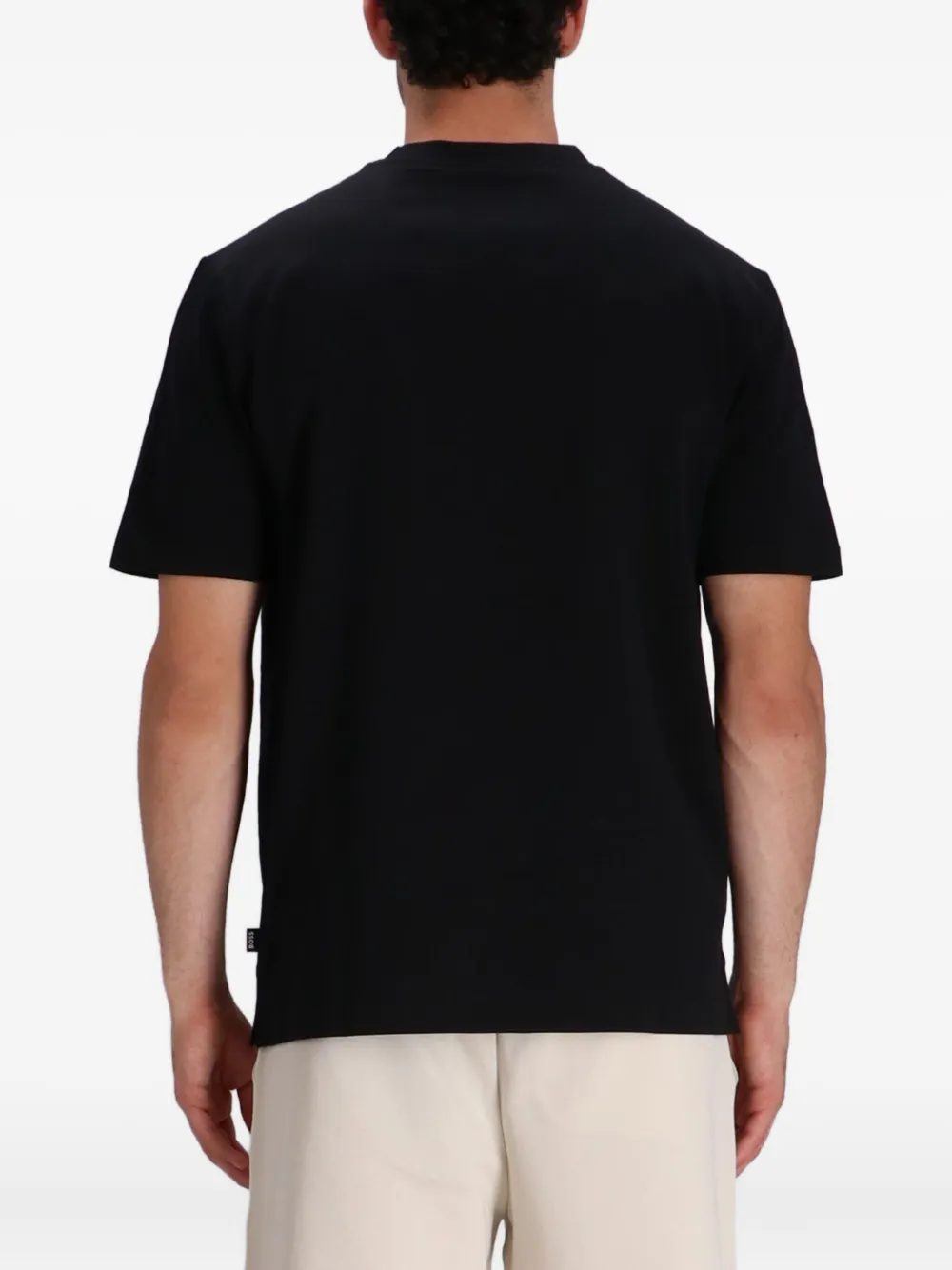 BOSS T-shirt met ronde hals Zwart