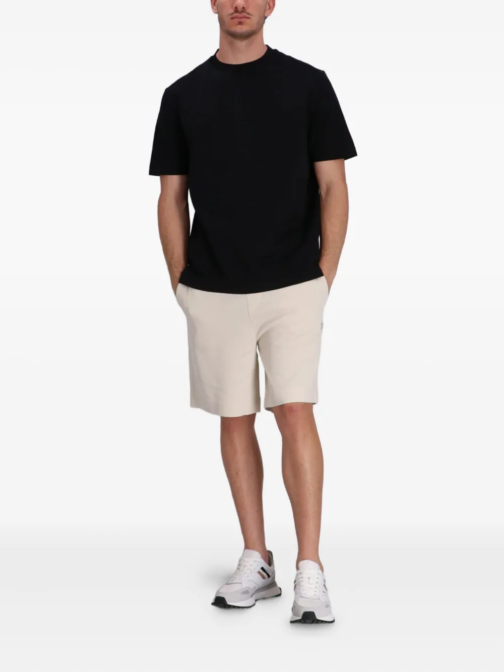 BOSS T-shirt met ronde hals - Zwart