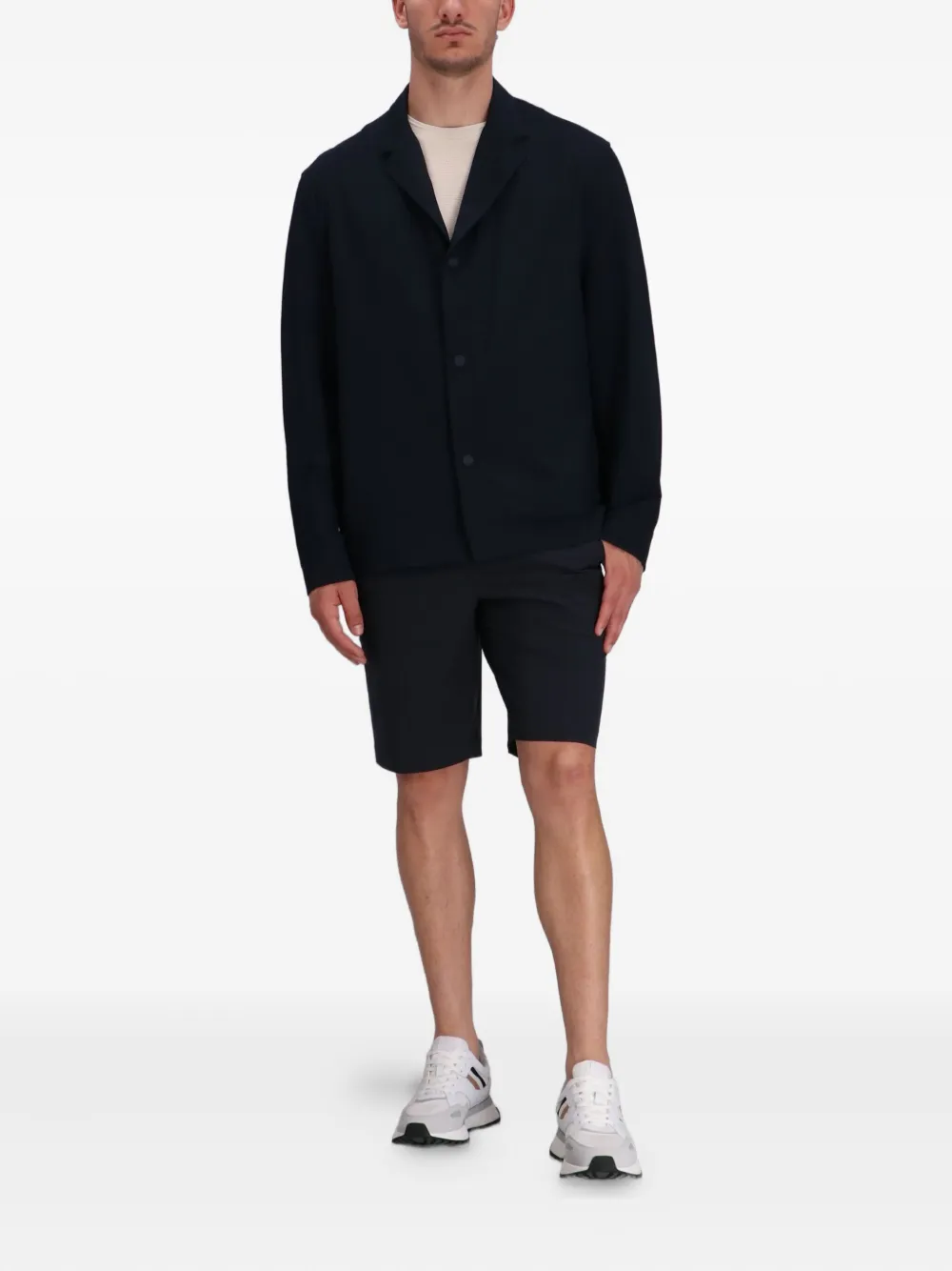 BOSS Jack met gekerfde kraag Blauw
