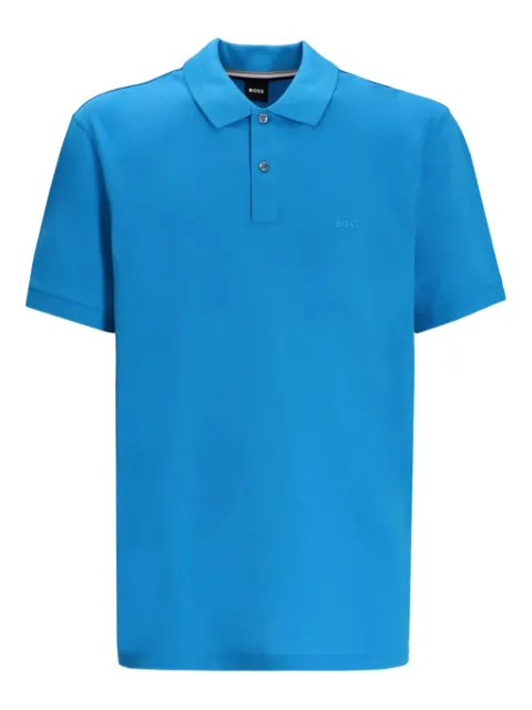 BOSS piqué polo shirt