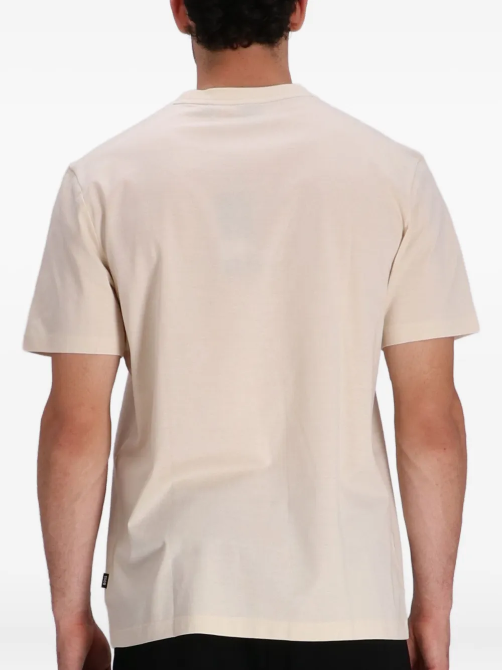 BOSS T-shirt met logoprint Beige