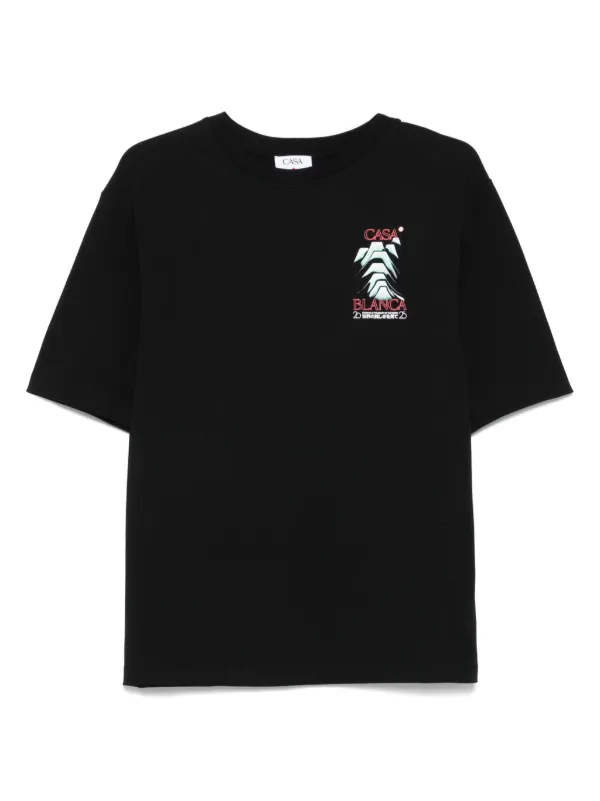 Casablanca Frosty Mountain T-shirt | Black | FARFETCH