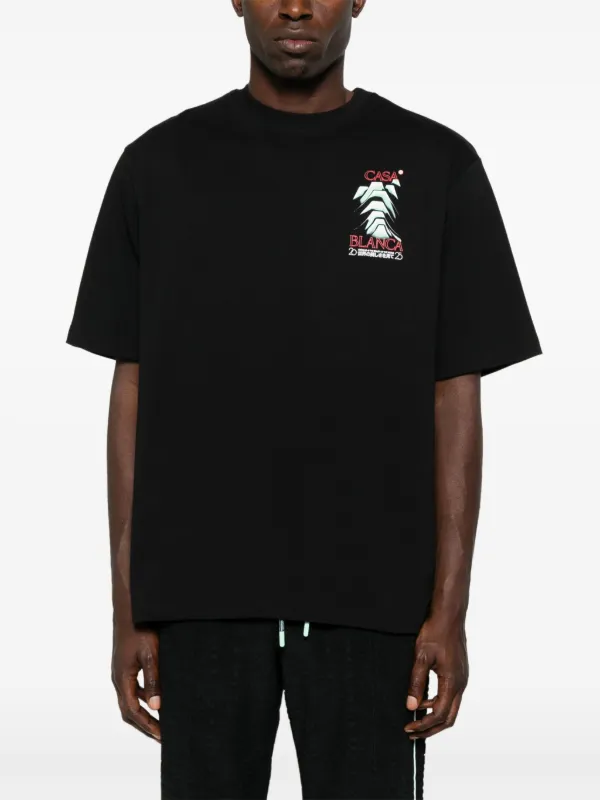 Casablanca Frosty Mountain T-shirt | Black | FARFETCH