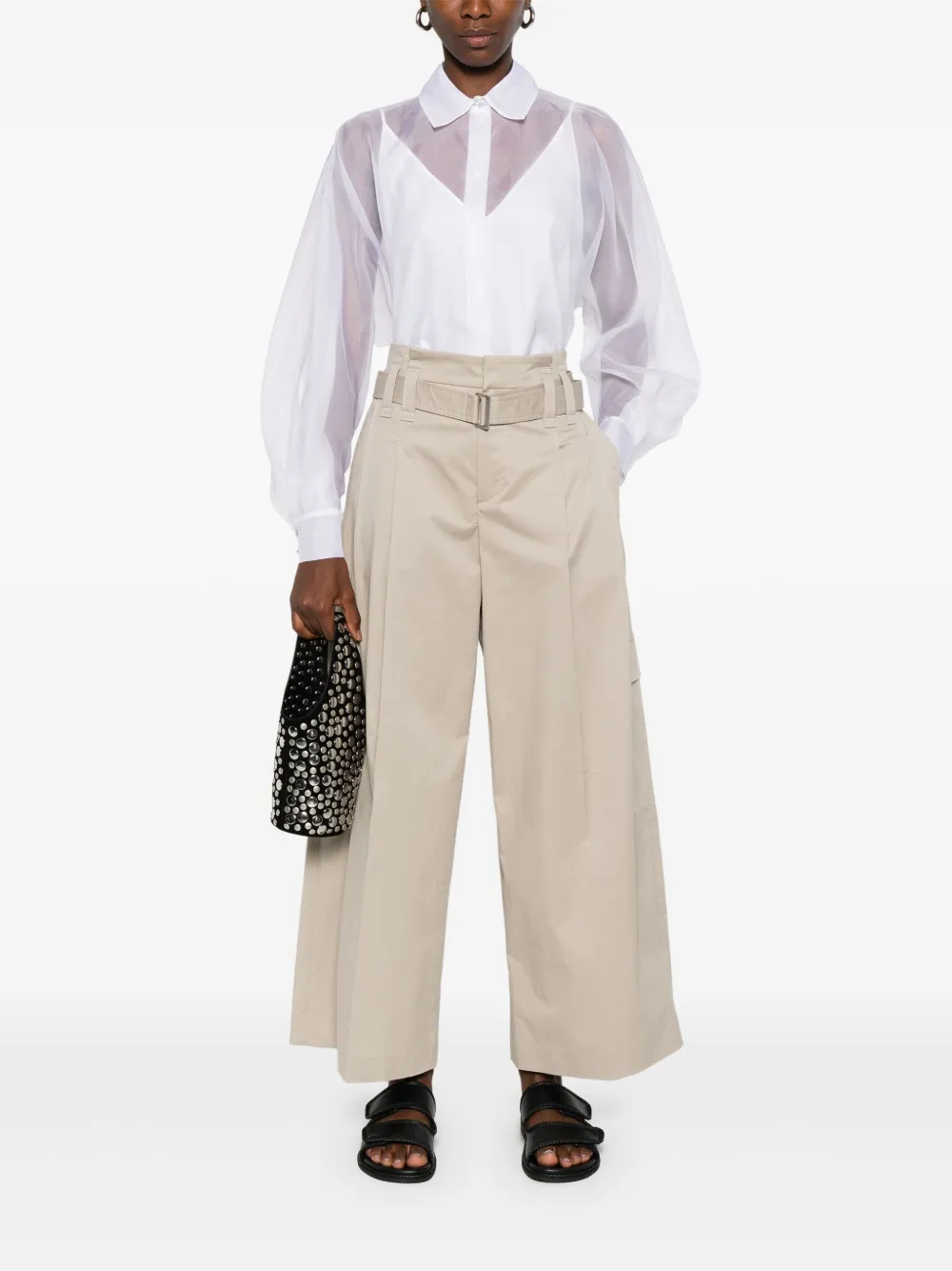 Max Mara Blouse met lange mouwen Wit