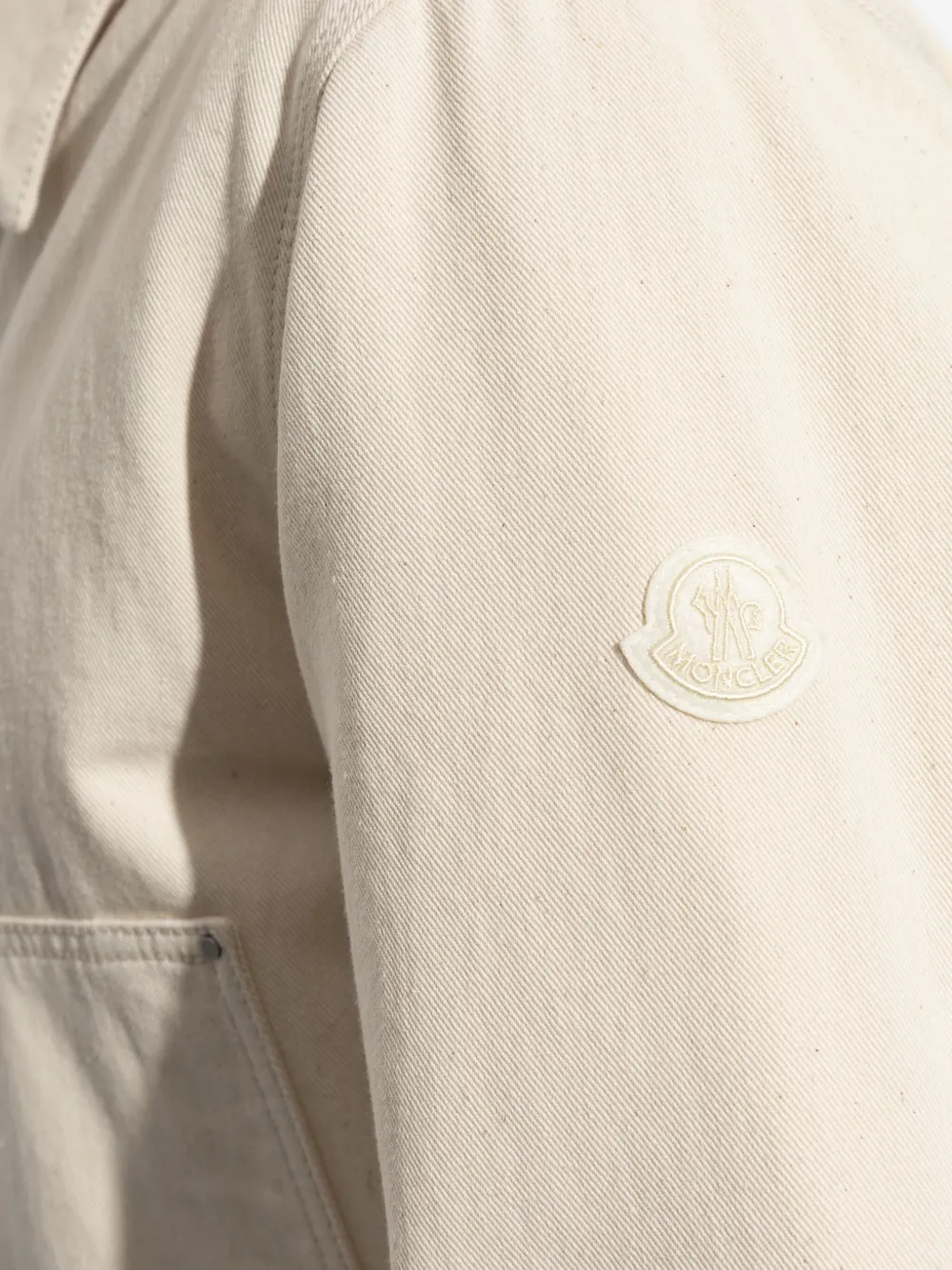Moncler Bomberjack met rits Beige