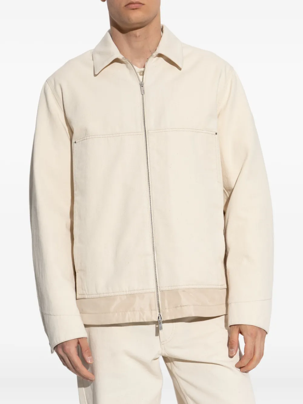 Moncler Bomberjack met rits Beige
