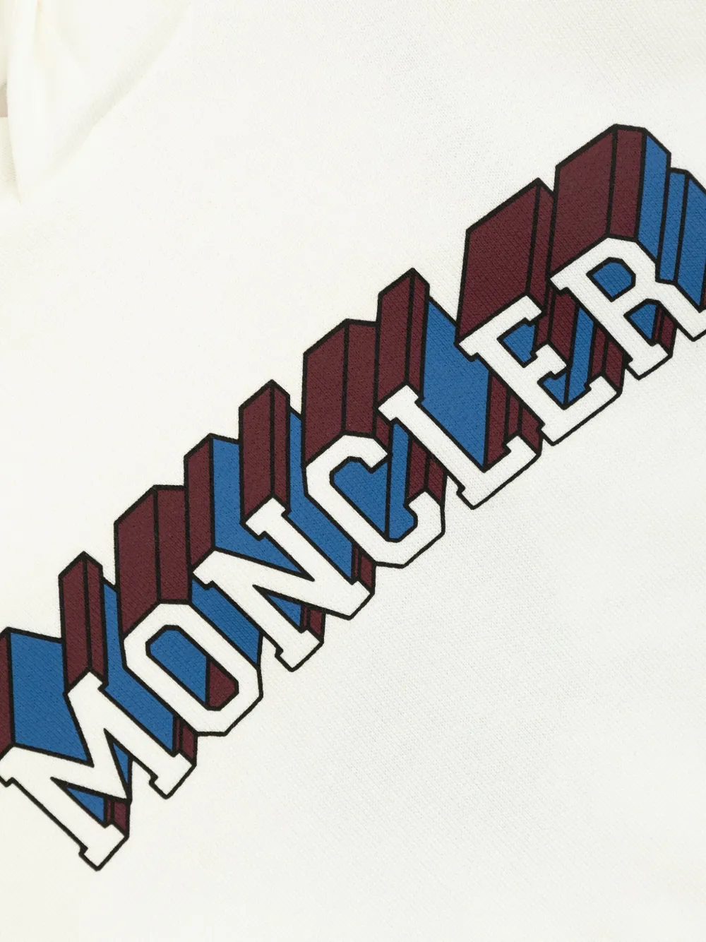 Moncler Enfant Hoodie met logoprint Wit