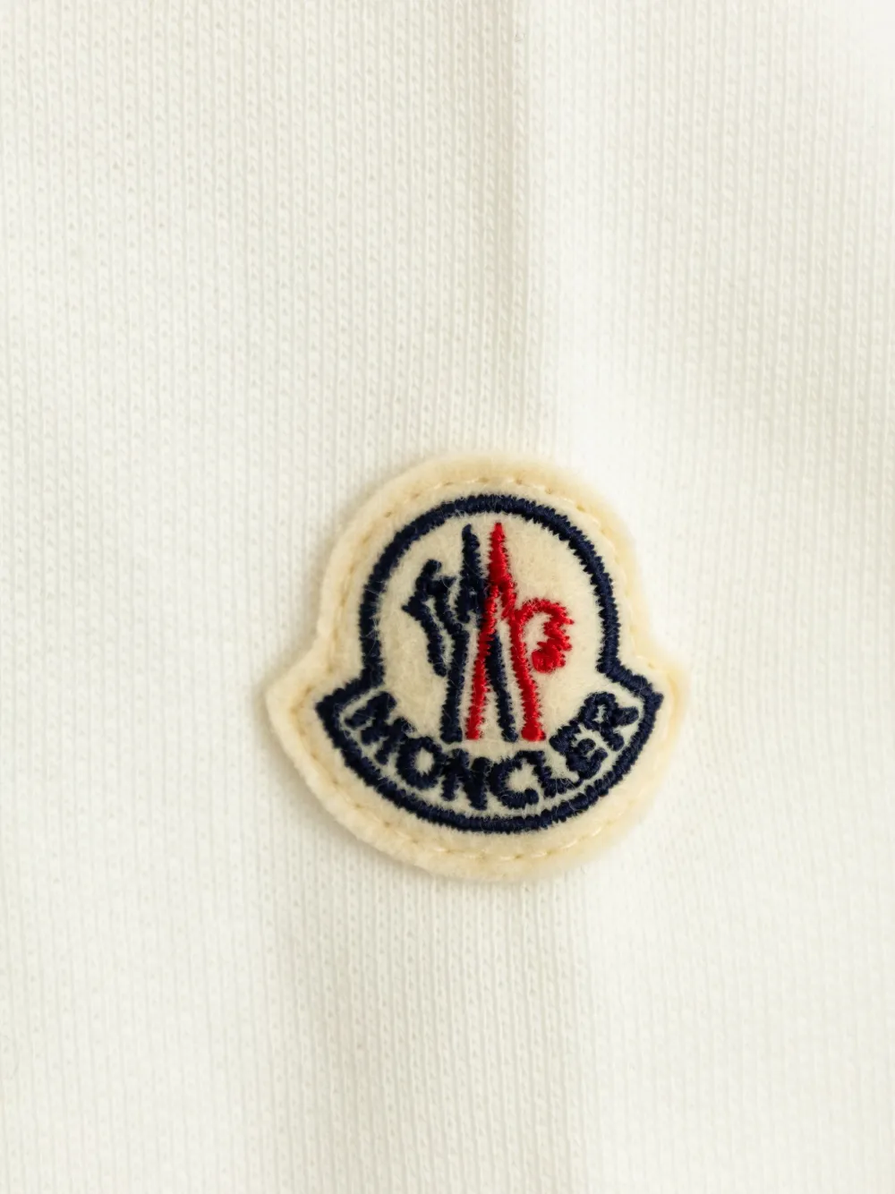 Moncler Enfant Hoodie met logoprint Wit