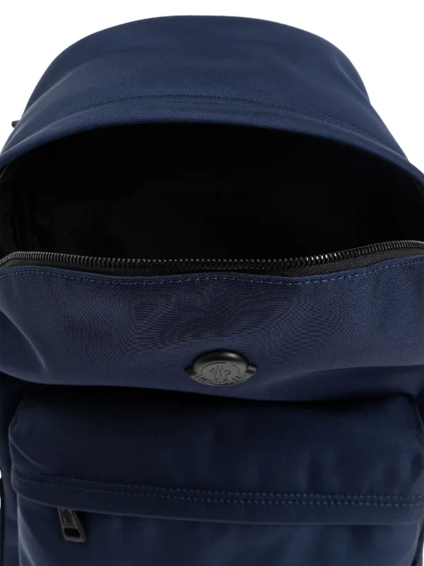 Moncler New Pierrick water-repellent logo-patch Backpack | Blue
