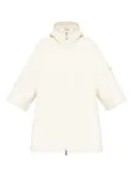 Moncler zip-up hooded cape - Neutrals