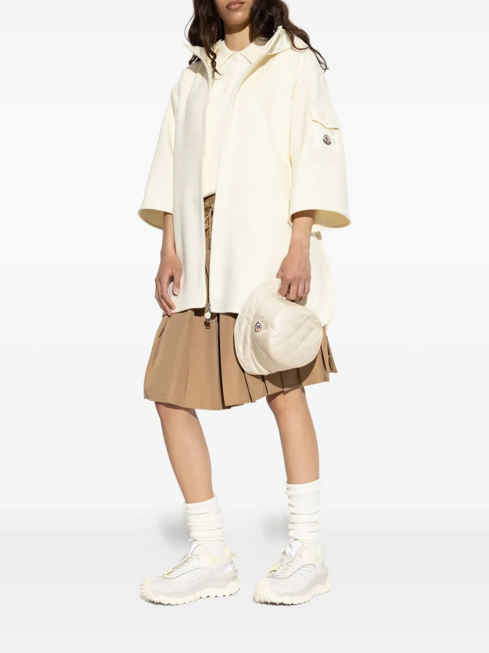 Moncler zip-up hooded cape | Capes | Image 2