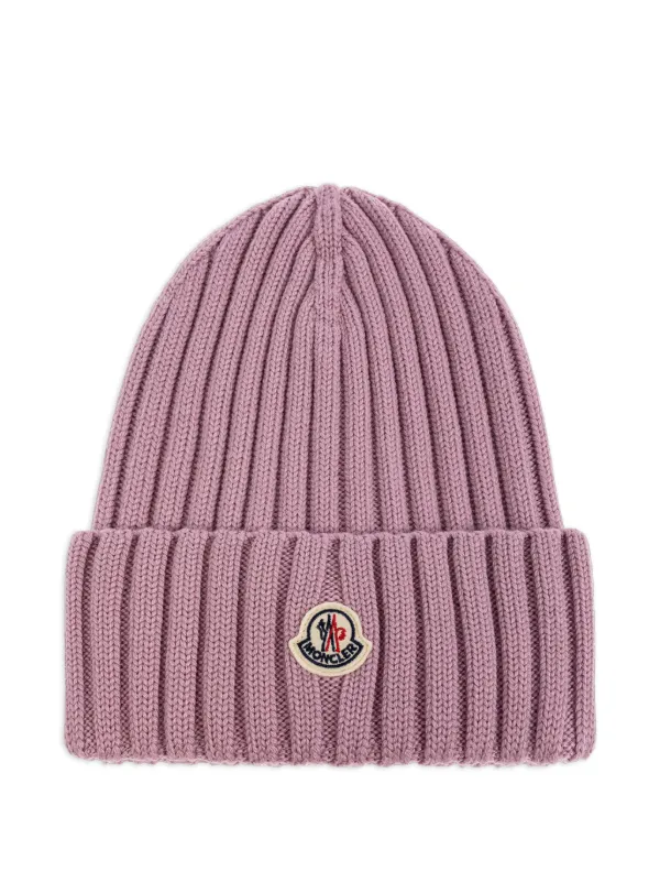 Moncler Light Pink Ribbed Beanie Moncler Pompom-detail Ribbed Beanie In Pink | ModeSens main image 2
