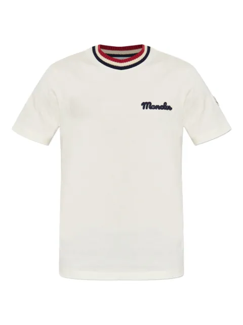 Moncler logo-embroidered T-shirt