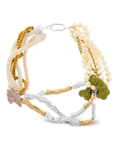Tory Burch Coral layered necklace