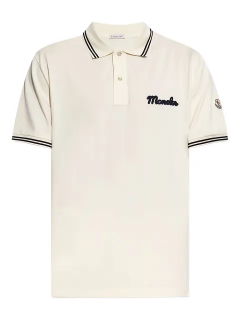 Moncler logo-patch polo shirt