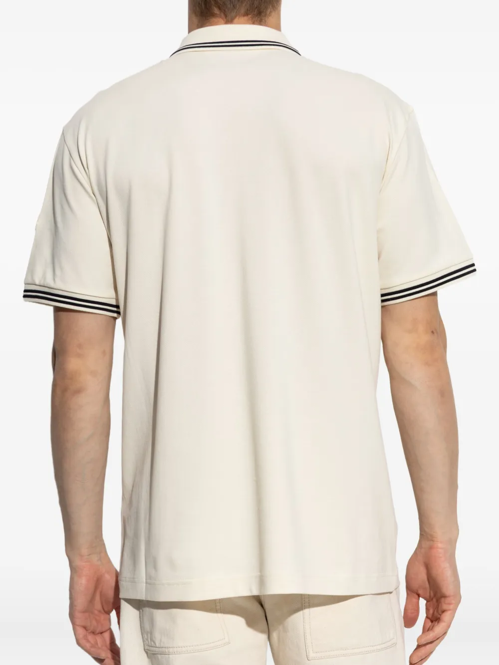 Moncler Poloshirt met logopatch Wit