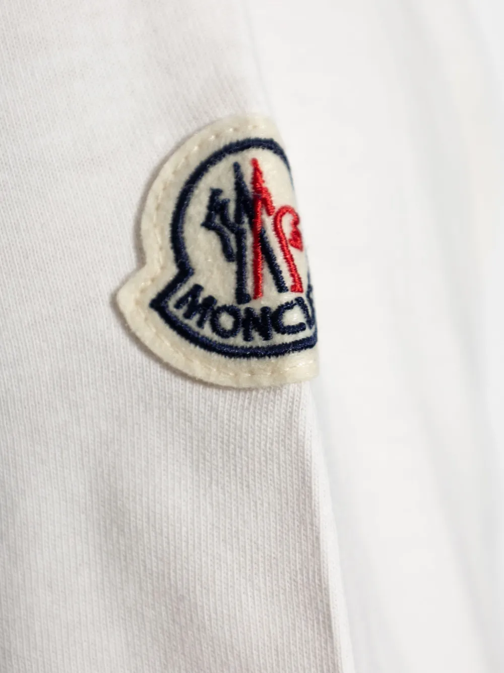 Moncler T-shirt met logopatch Wit