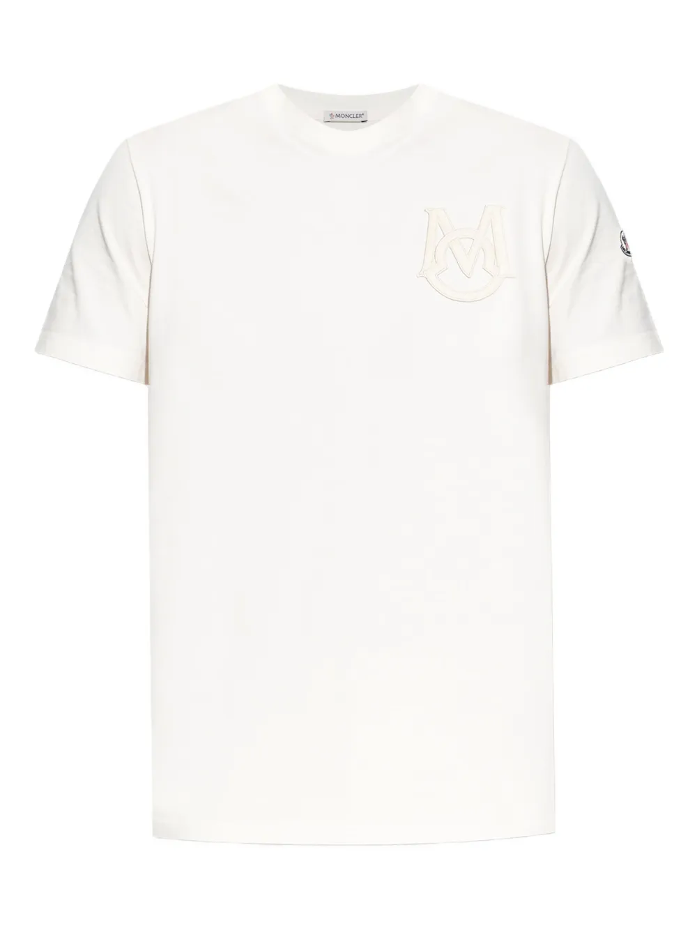Moncler playera con parche del logo | blanco | Image 1