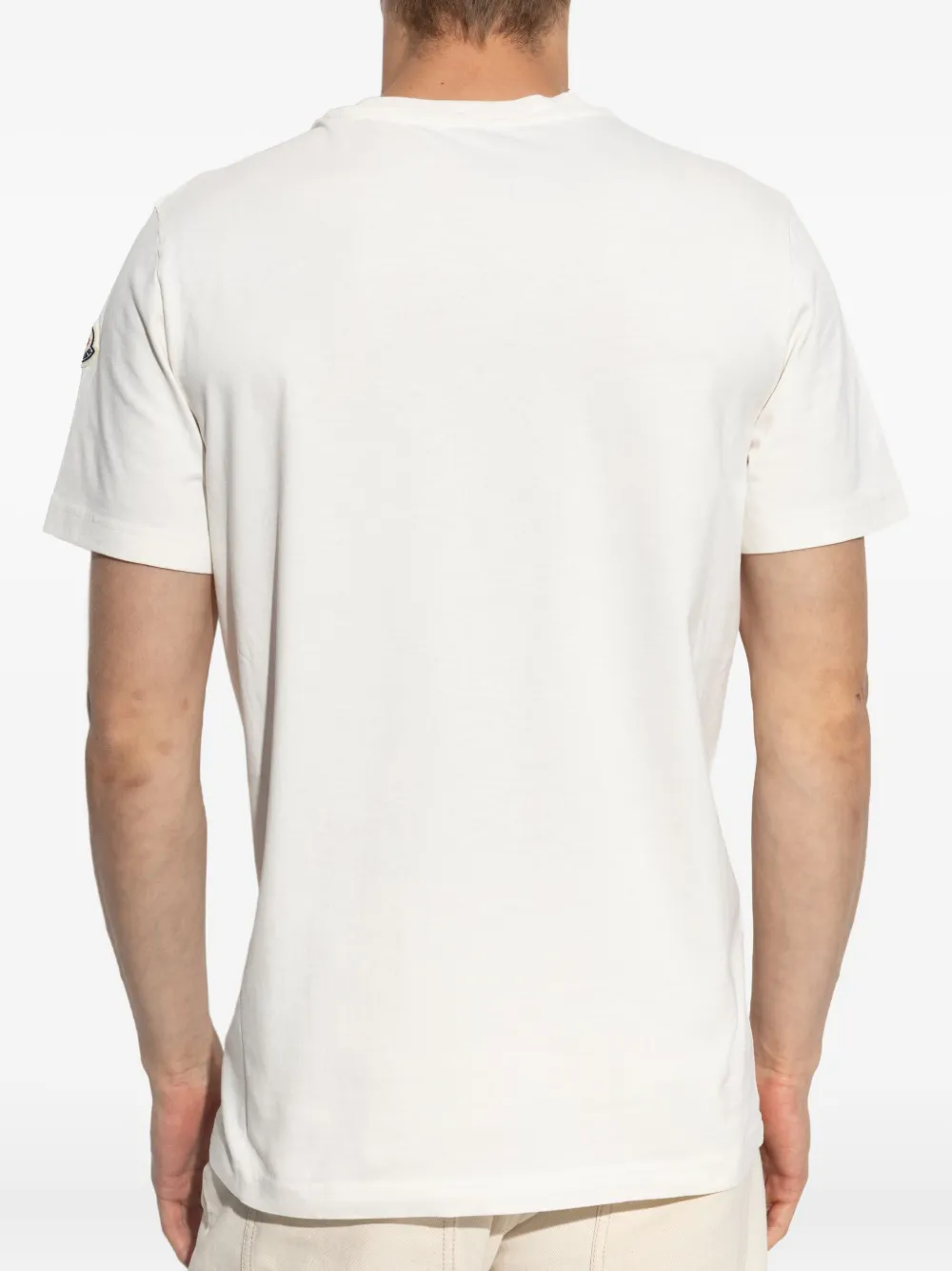 Moncler T-shirt met logopatch Wit