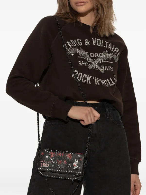 Zadig&Voltaire Clutch Rock Nano Punk | Preto | FARFETCH BR