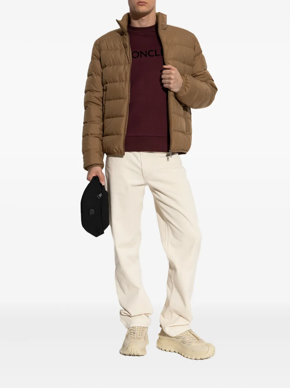 Moncler logo-print sweatshirt - Rood