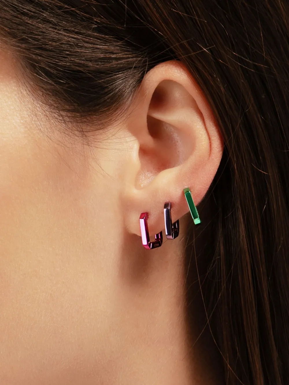 18k White Gold Candy Mini Single Earring