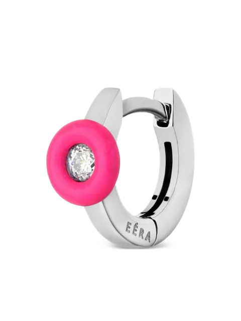 EÉRA 18K white gold single hoop earring