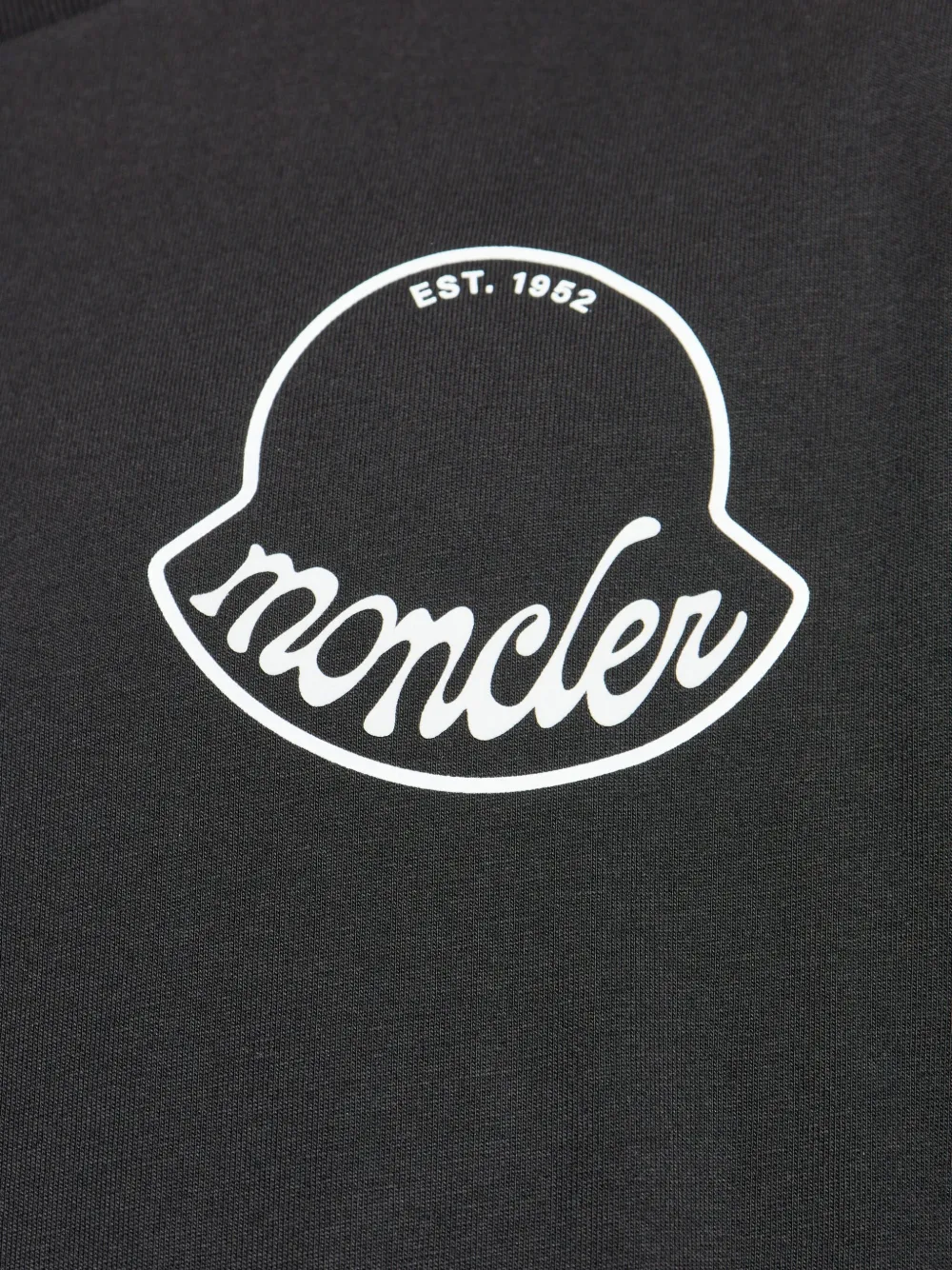 Moncler T-shirt met logoprint Zwart