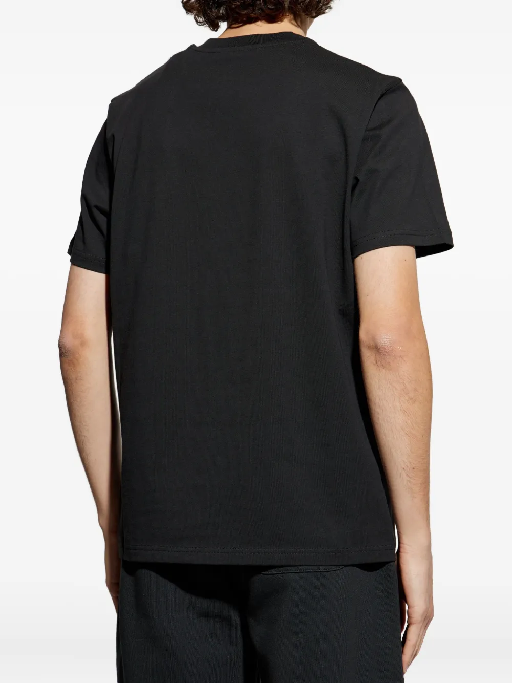 Moncler T-shirt met logoprint Zwart