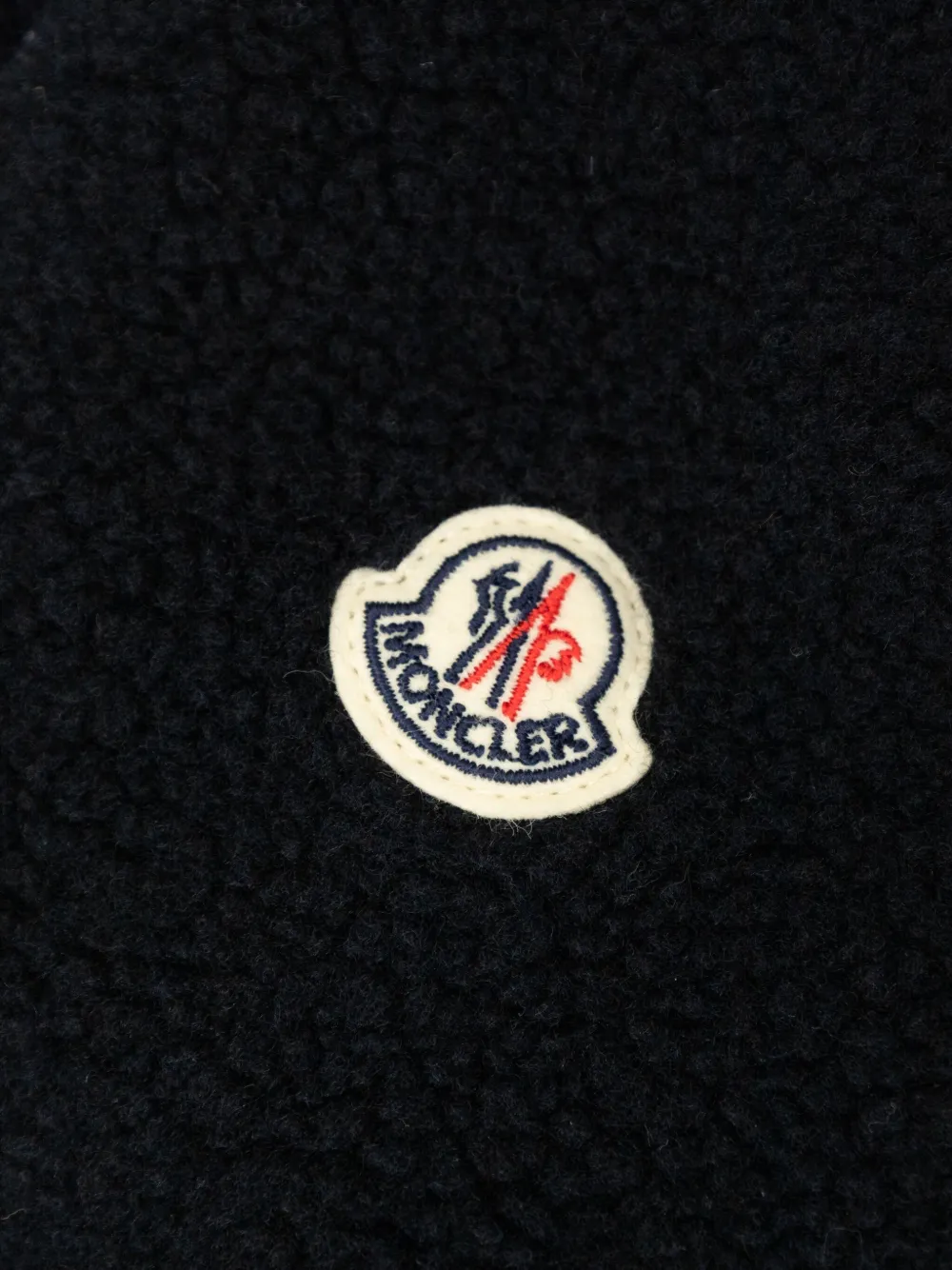 Moncler Enfant Gilet met logopatch Blauw
