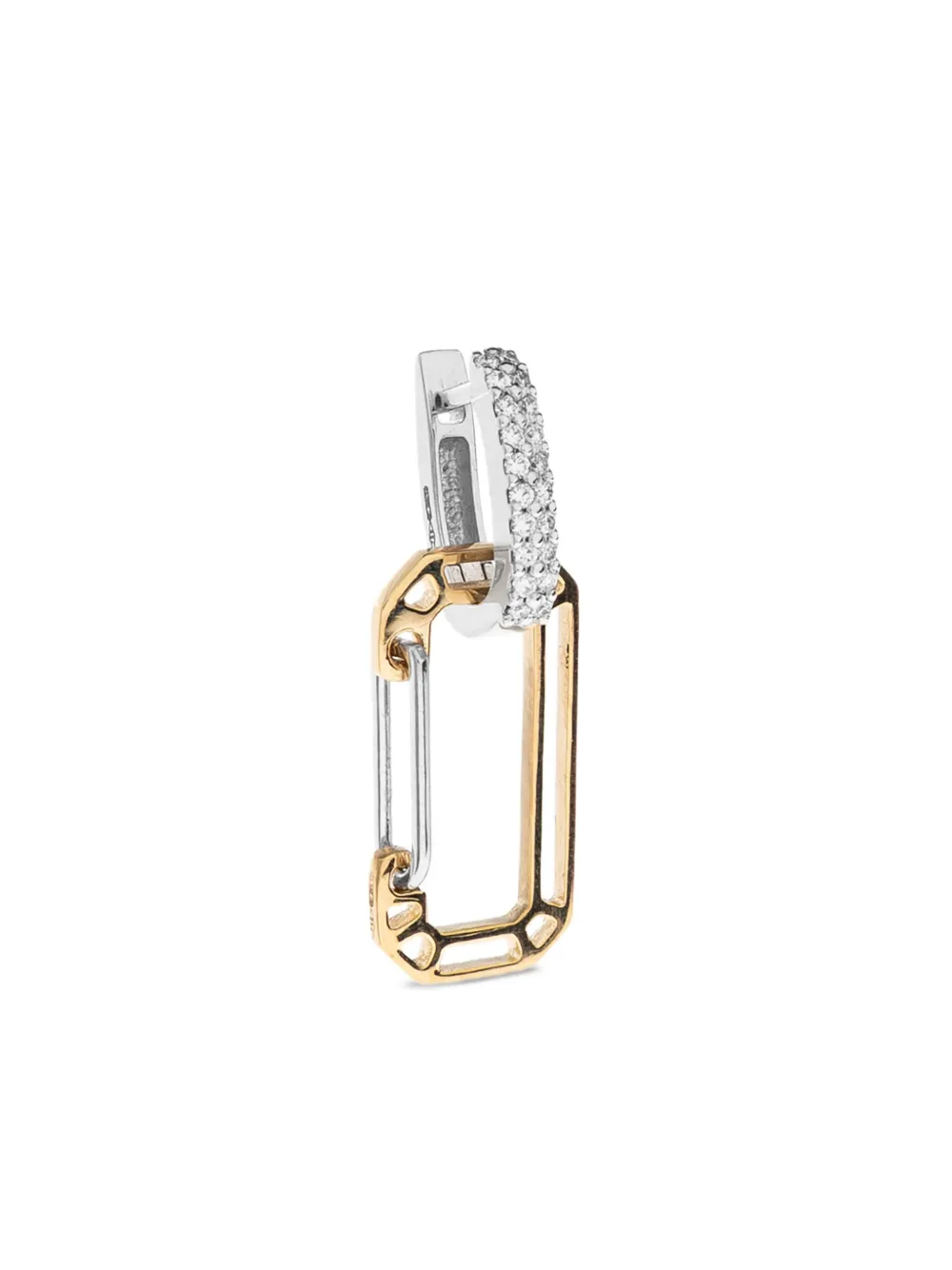 EÉRA 18K white and yellow gold Anima Small single earring - シルバートーン EÉRA 18K white and yellow gold Anima Small single earring - シルバートーン