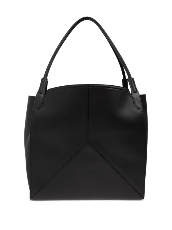 Victoria Beckham レザー トートバッグ | ブラック | FARFETCH JP