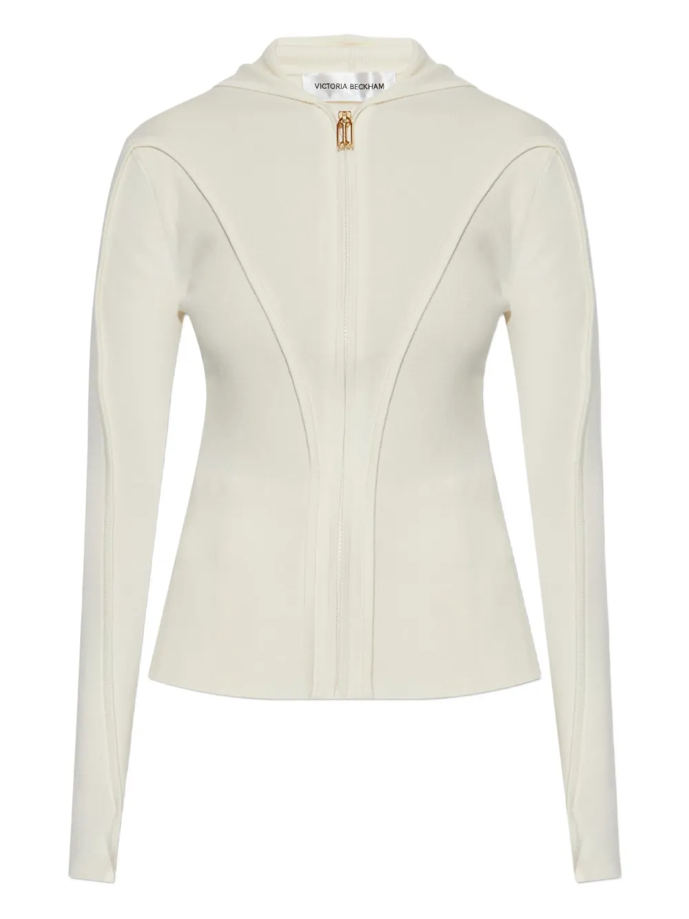 Victoria Beckham Jack met capuchon en rits Wit
