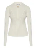 Victoria Beckham zip-up hooded jacket - White