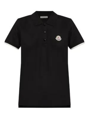 Tシャツ・カットソー MONCLER Woman Polo Shirt Black 9A00005M1732 999 Moncler Polo Shirts for Women - Farfetch