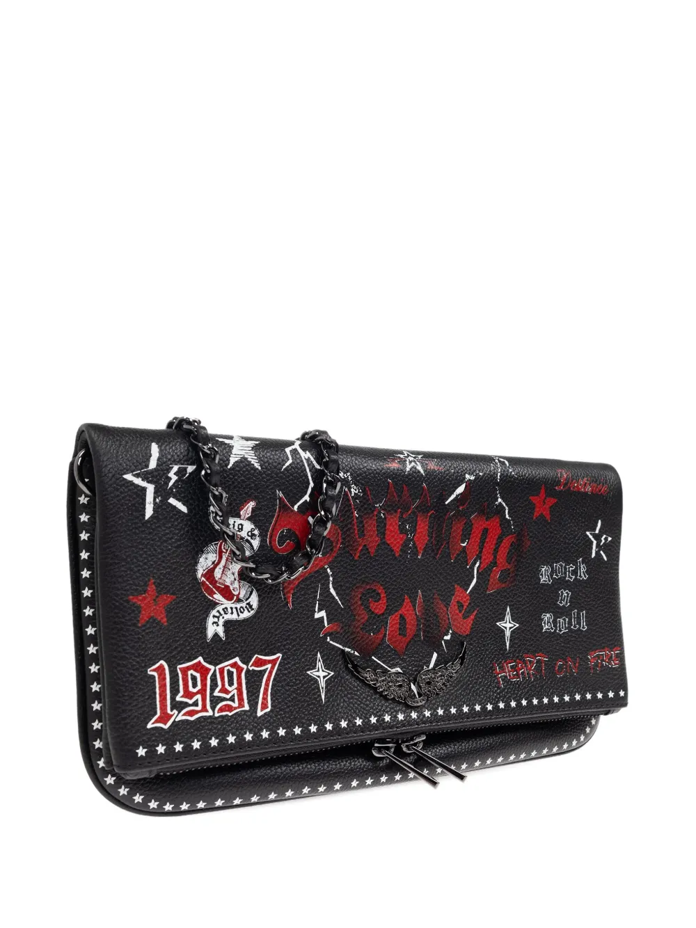 Zadig&Voltaire Rock Punk clutch Zwart