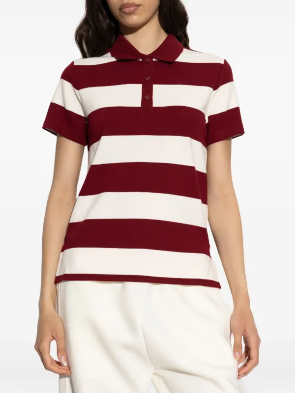 Moncler ストライプ ポロシャツ | レッド | FARFETCH JP