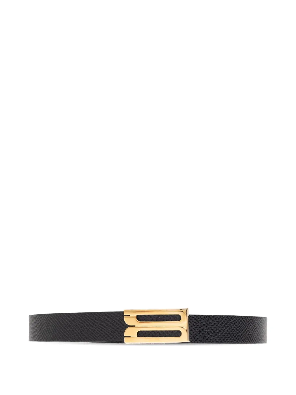 Victoria Beckham Leren riem met textuur Zwart