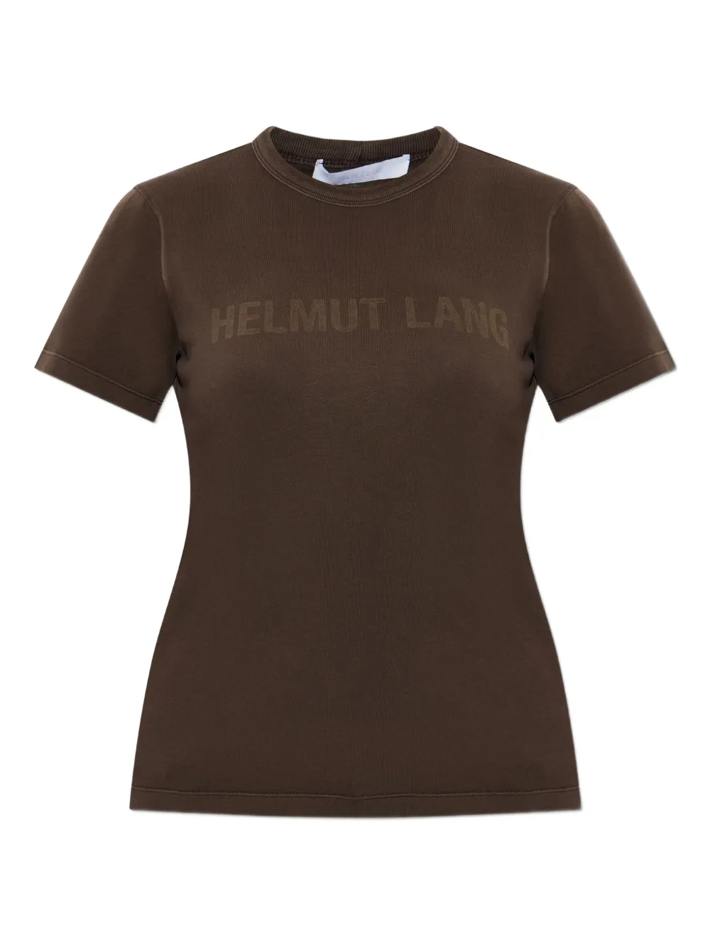 Helmut Lang logo-print T-shirt | Brown | Image 1